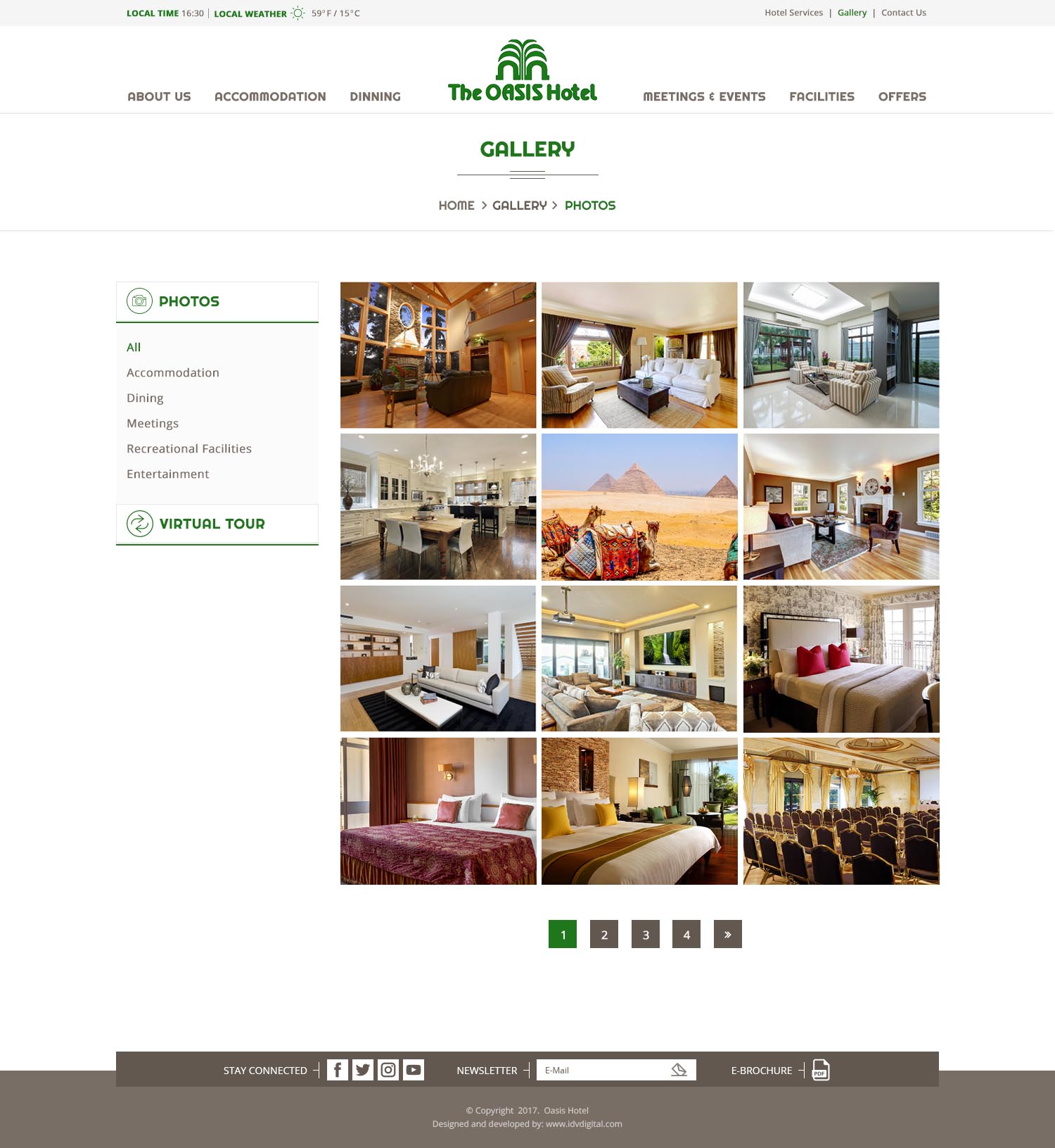 The Oasis Hotel - web development Egypt-web development Doha