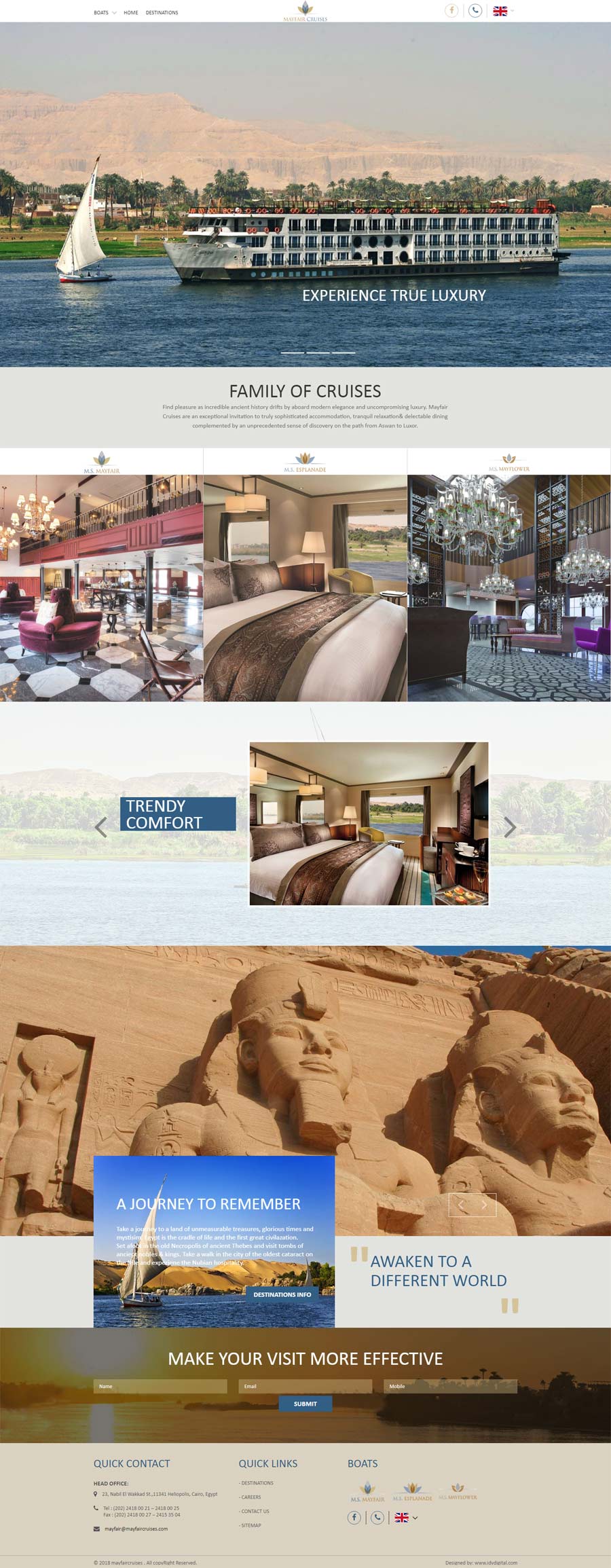 Mayfair Cruises-web design Egypt-web design Doha