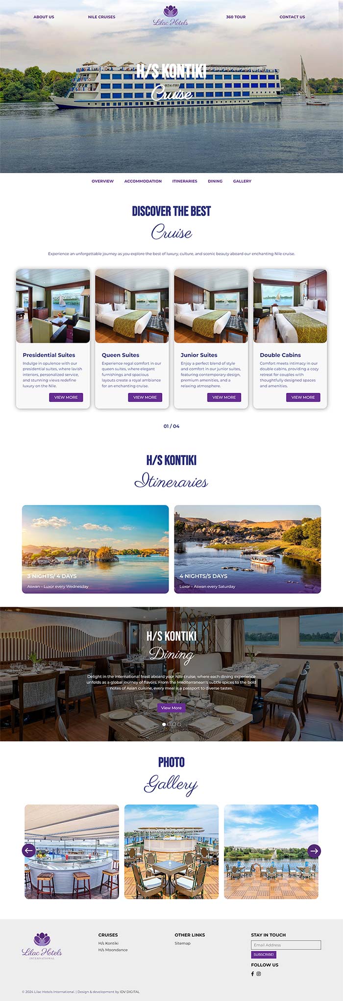 Lilac Hotels International - web design 