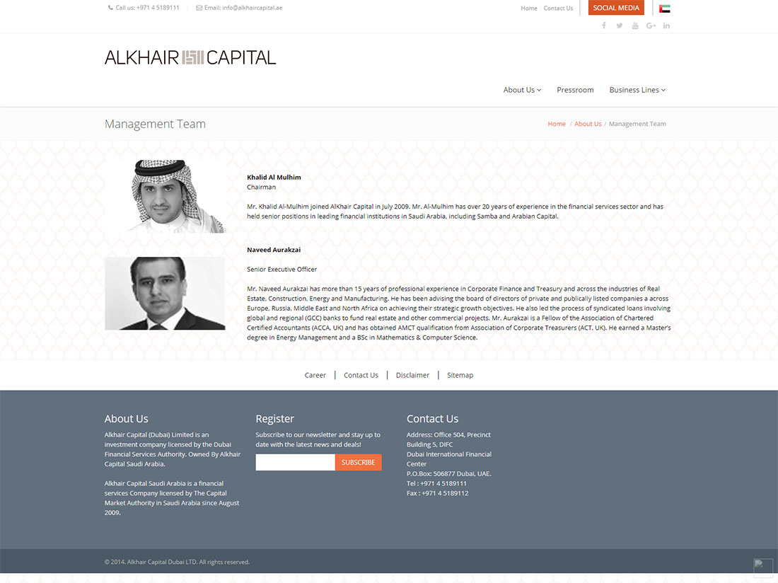 Al Kheir Capital - Management
